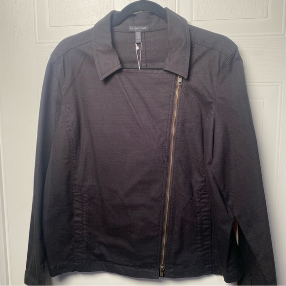 Eileen Fisher Black Moto Jacket XL - Picture 10 of 12